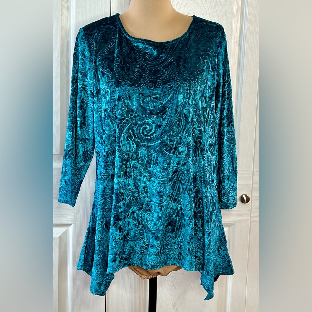 Ruby Rd Velvet Paisley
Asymmetric Top Women PL 
Fairycore Ethereal